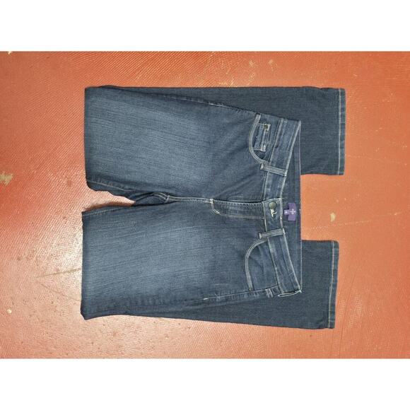 NYDJ Women Size 8 Straight Mid Rise Dark Wash Denim Jeans - Picture 3 of 6